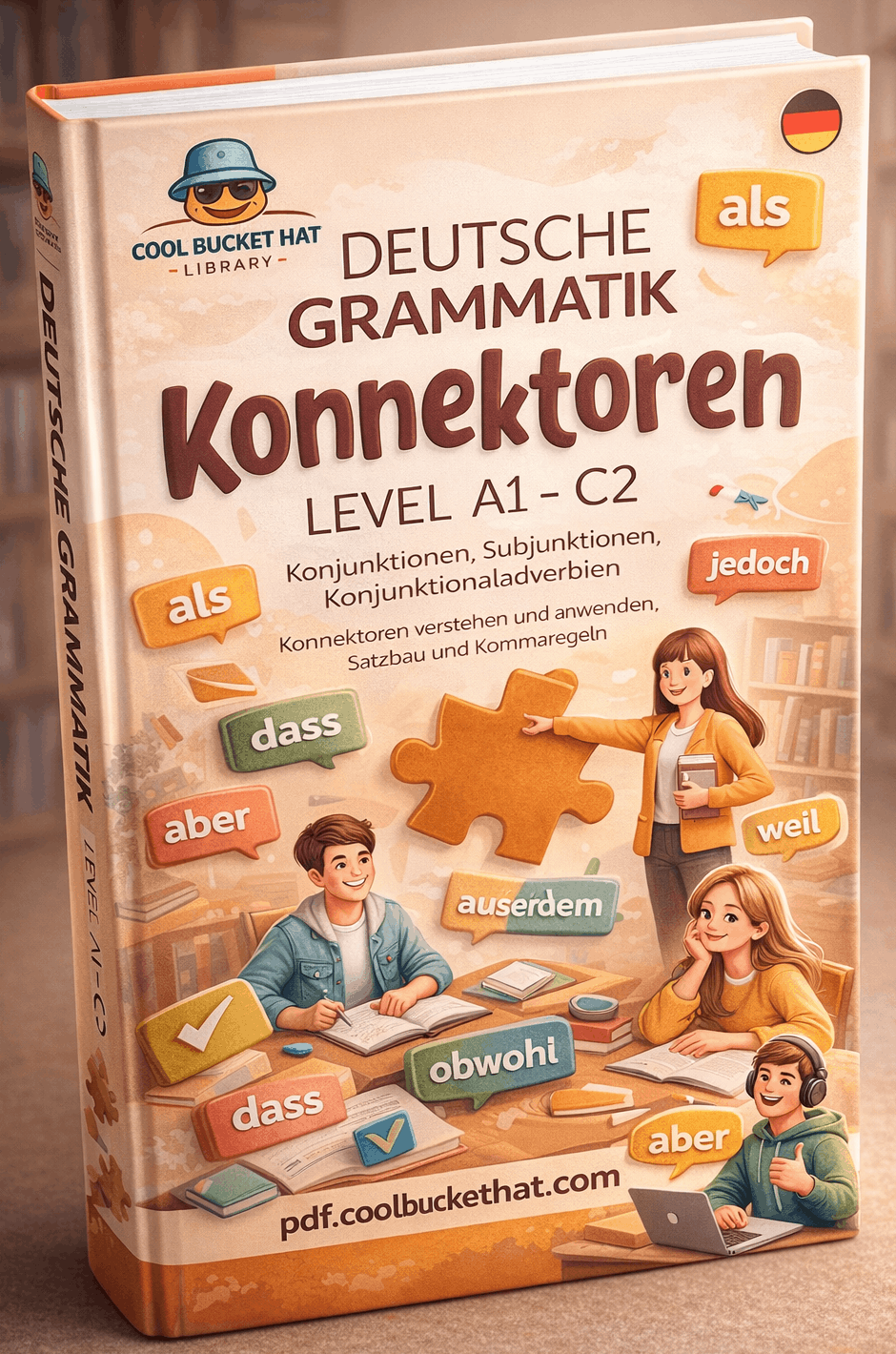 Deutsche Grammatik Konnektoren Level A1-C2