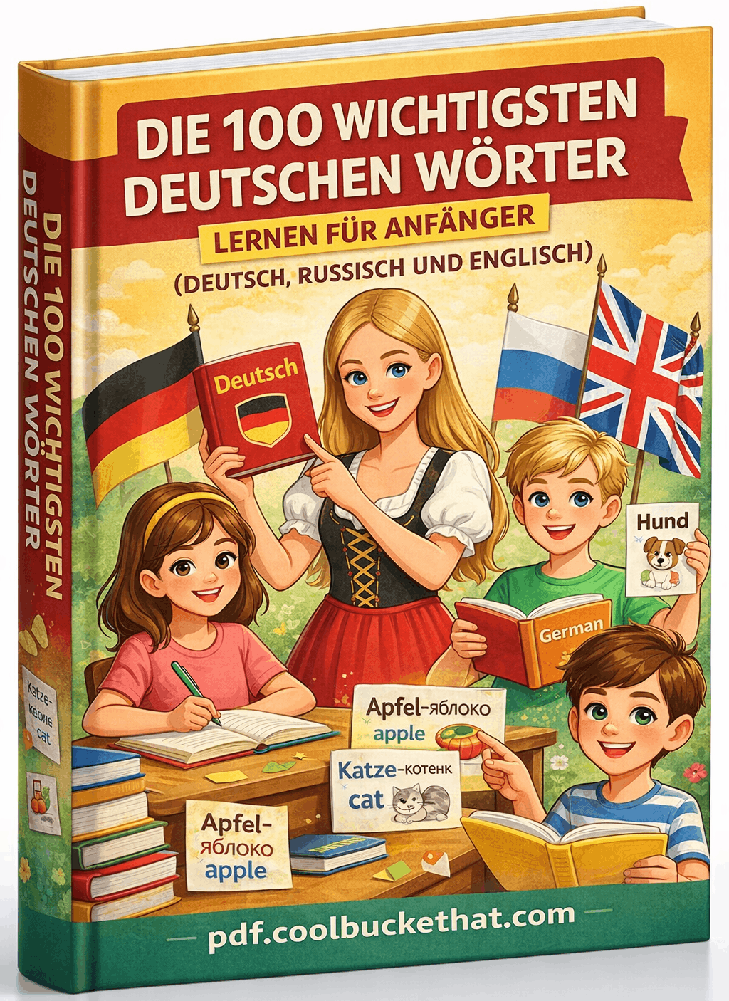 Die 100 wichtigsten deutschen Wörter – Lernen für Anfänger (Deutsch, Russisch und Englisch)